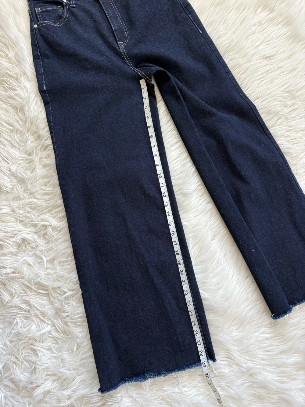 Level 99 Dark Blue Wide Leg Jeans Size 29 - Picture 12 of 13